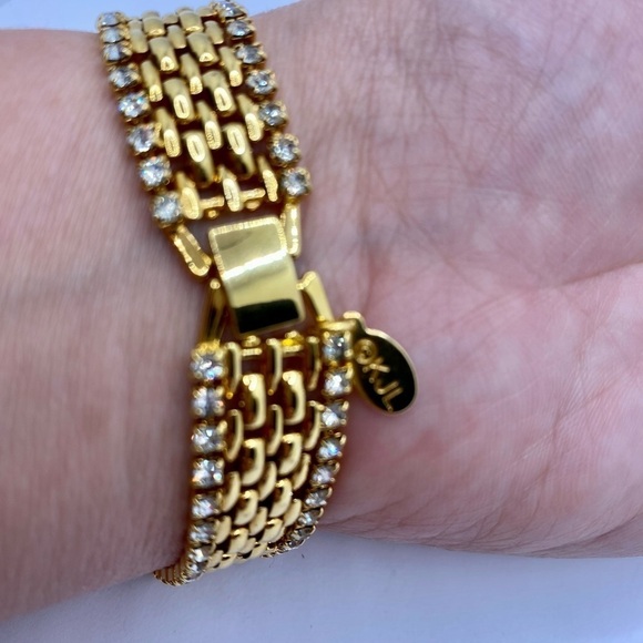 KJL Kenneth Jay Lane Bracelet Crystals Vintage - Picture 4 of 10
